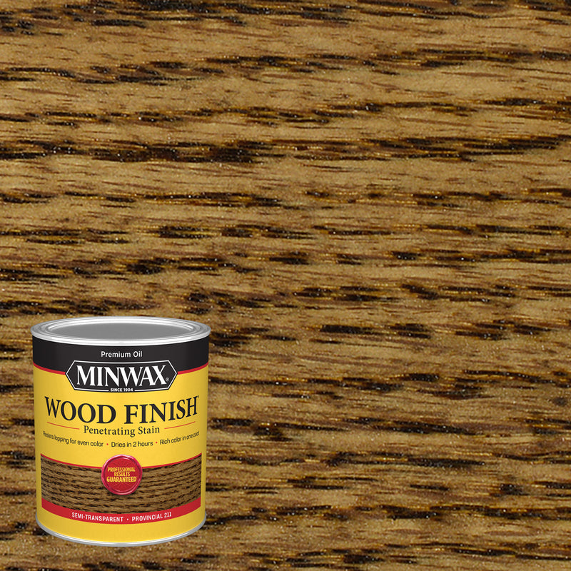 Minwax Wood Finish Semi-Transparent Provincial Oil-Based Penetrating Wood Stain 1 qt, Pack of 4 hot on sale