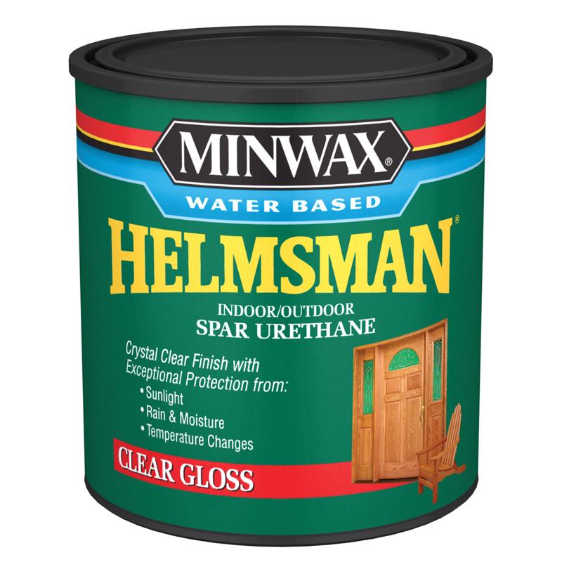 Minwax Helmsman Gloss Clear Water-Based Spar Urethane 1 qt online deal
