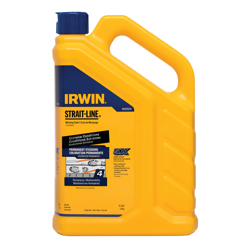 Irwin Strait-Line 4 lb Permanent Marking Chalk Indigo Blue 1 pk online sale