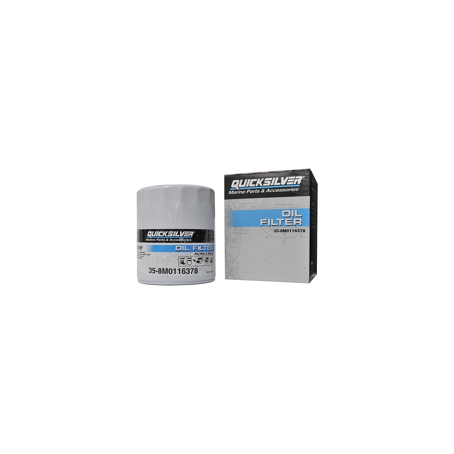 Quicksilver 35-8M0116378 Oil Filter For All MCM/MIE Ford Engines clearance sale