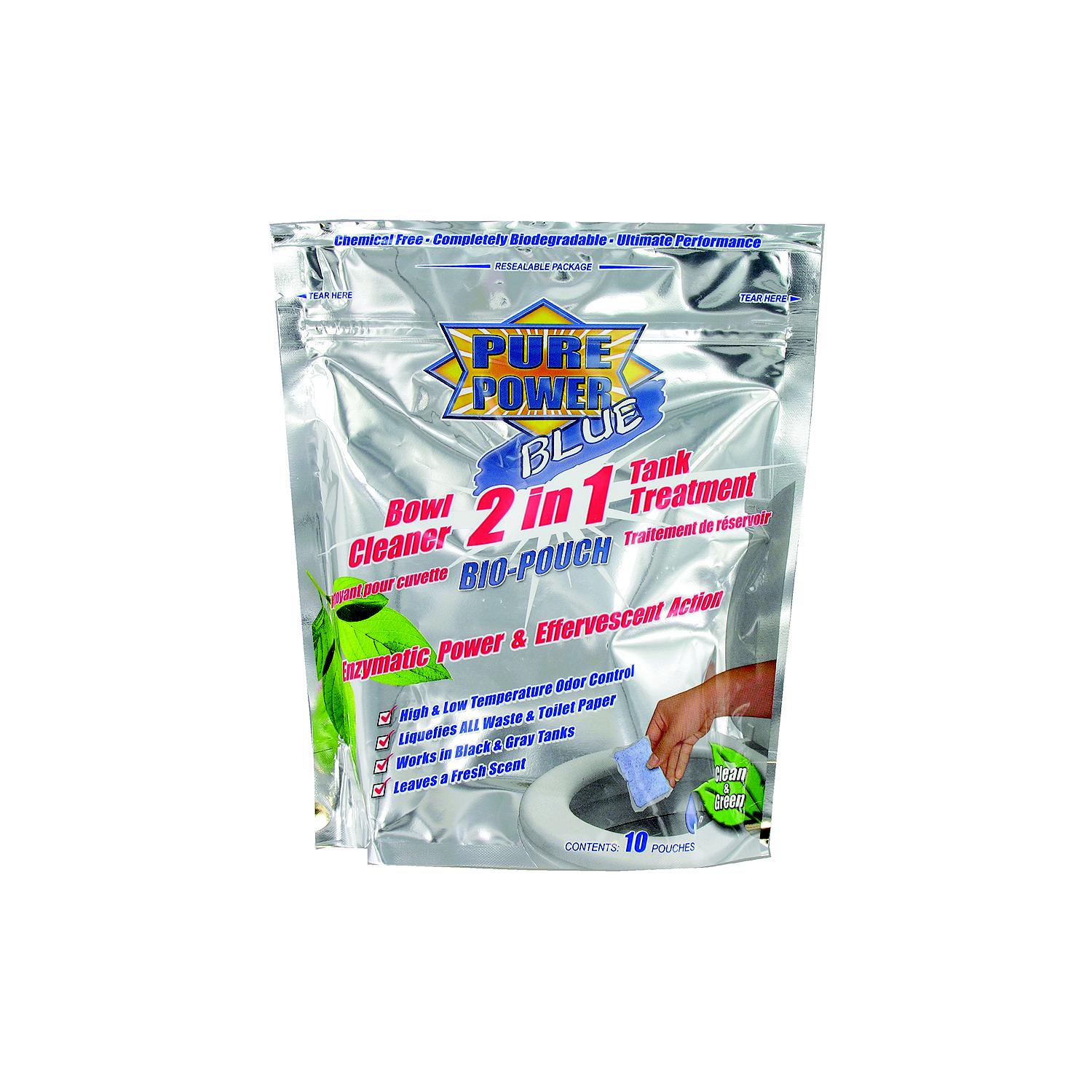 Valterra V23020 Pure Power Blue Bio-Pouch 2-In-1 Bowl Cleaner & Tank Treatment, 12/pk