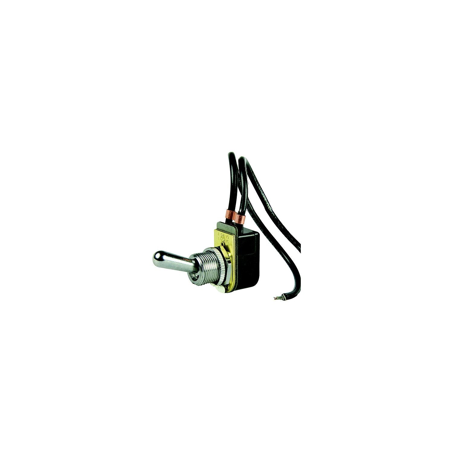 BEP 1002023 Chrome Plated Toggle Switch, Off-On, SPST, 6" Wire Leads limited stock